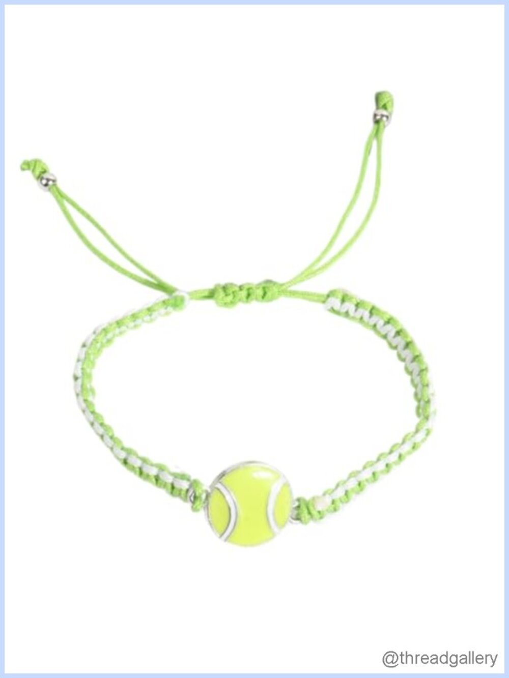 Alloy Rope Braided Stackable Sports Ball Bracelet Adjustable Lightweight